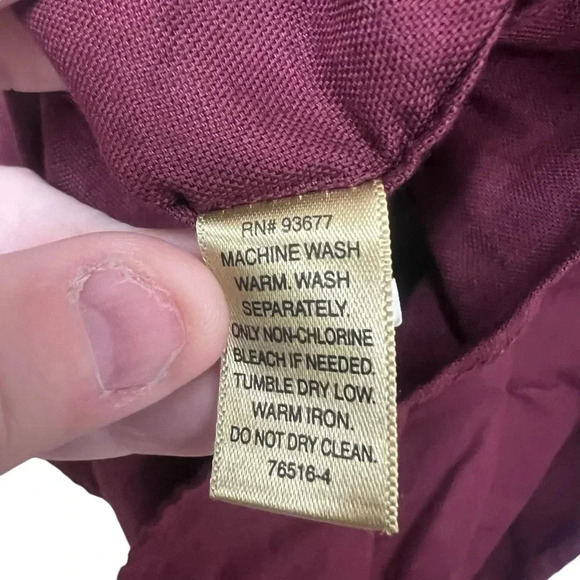 The Foundry Supply Co. button down casual shirt in burgundy size XLT - Picture 6 of 6